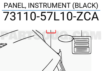 Suzuki 7311057L10ZCA PANEL, INSTRUMENT (BLACK)