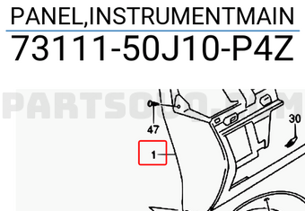 Suzuki 7311150J10P4Z PANEL,INSTRUMENTMAIN