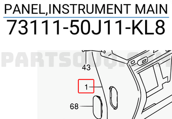 Suzuki 7311150J11KL8 PANEL,INSTRUMENT MAIN