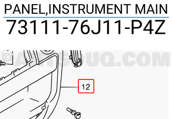 Suzuki 7311176J11P4Z PANEL,INSTRUMENT MAIN