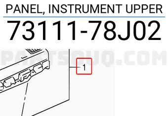 Suzuki 7311178J02 PANEL, INSTRUMENT UPPER