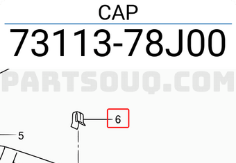 Suzuki 7311378J00 CAP
