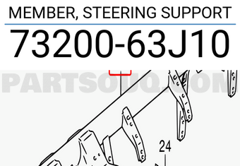Suzuki 7320063J10 MEMBER, STEERING SUPPORT