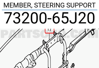 Suzuki 7320065J20 MEMBER, STEERING SUPPORT