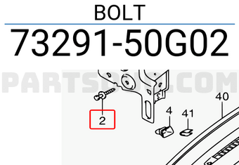 Suzuki 7329150G02 BOLT