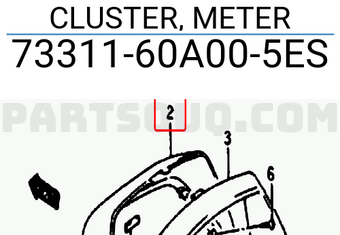 Suzuki 7331160A005ES CLUSTER, METER