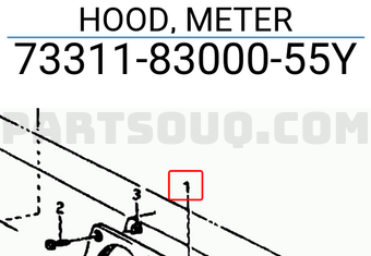 Suzuki 733118300055Y HOOD, METER