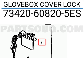 Suzuki 73420608205ES GLOVEBOX COVER LOCK