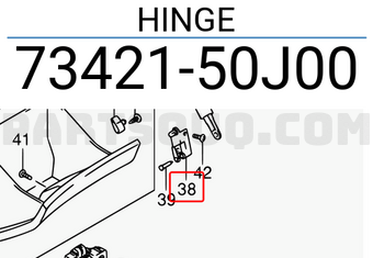 Suzuki 7342150J00 HINGE