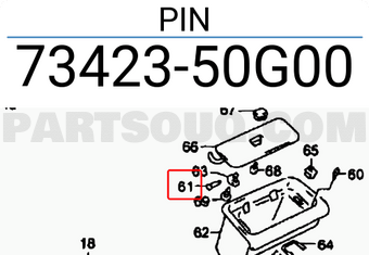 Suzuki 7342350G00 PIN