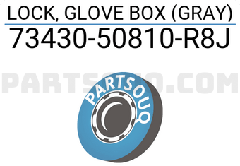 Suzuki 7343050810R8J LOCK, GLOVE BOX (GRAY)