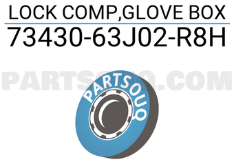 Suzuki 7343063J02R8H LOCK COMP,GLOVE BOX