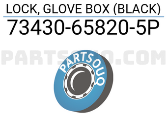 Suzuki 73430658205P LOCK, GLOVE BOX (BLACK)