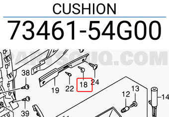 Suzuki 7346154G00 CUSHION