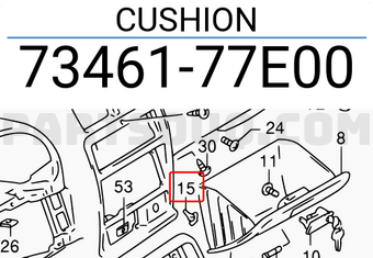 Suzuki 7346177E00 CUSHION