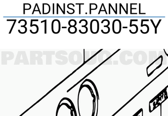 Suzuki 735108303055Y PADINST.PANNEL