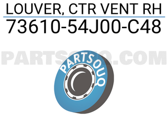 Suzuki 7361054J00C48 LOUVER, CTR VENT RH