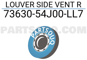 Suzuki 7363054J00LL7 LOUVER SIDE VENT R