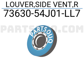 Suzuki 7363054J01LL7 LOUVER,SIDE VENT,R