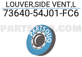 Suzuki 7364054J01FC6 LOUVER,SIDE VENT,L