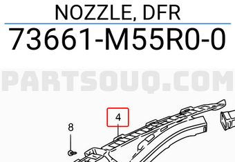 Suzuki 73661M55R00 NOZZLE, DFR