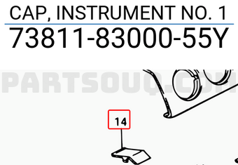 Suzuki 738118300055Y CAP, INSTRUMENT NO. 1