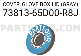 Suzuki 7381365D00R8J COVER, GLOVE BOX LID (GRAY)
