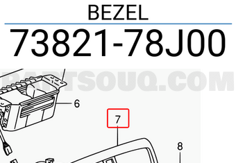 Suzuki 7382178J00 BEZEL