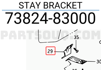 Suzuki 7382483000 STAY BRACKET