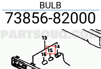 Suzuki 7385682000 BULB