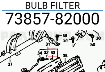 Suzuki 7385782000 BULB FILTER