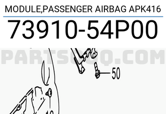Suzuki 7391054P00 MODULE,PASSENGER AIRBAG APK416