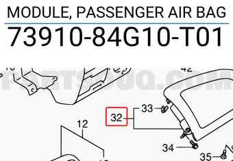 Suzuki 7391084G10T01 MODULE, PASSENGER AIR BAG