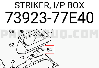 Suzuki 7392377E40 STRIKER, I/P BOX