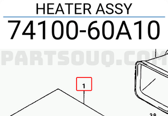 Suzuki 7410060A10 HEATER ASSY