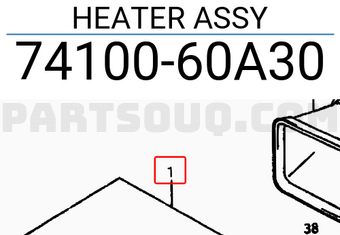 Suzuki 7410060A30 HEATER ASSY