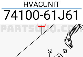 Suzuki 7410061J61 HVACUNIT