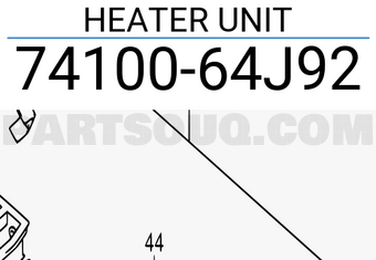 Suzuki 7410064J92 HEATER UNIT
