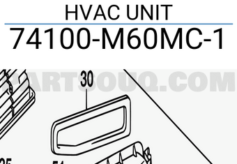 Suzuki 74100M60MC1 HVAC UNIT