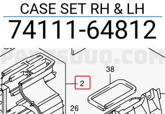 Suzuki 7411164812 CASE SET RH & LH