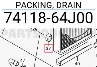 Suzuki 7411864J00 PACKING, DRAIN