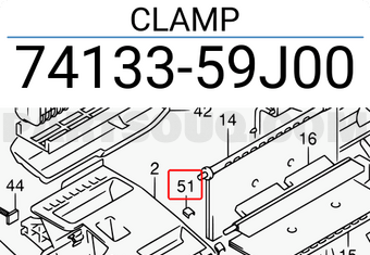 Suzuki 7413359J00 CLAMP
