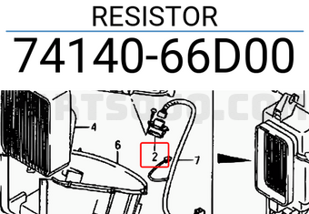 Suzuki 7414066D00 RESISTOR