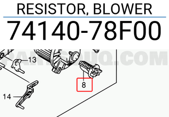 Suzuki 7414078F00 RESISTOR, BLOWER