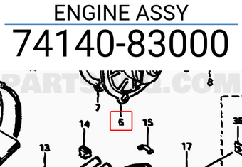 Suzuki 7414083000 ENGINE ASSY