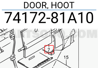 Suzuki 7417281A10 DOOR, HOOT