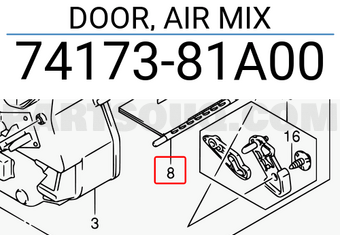 Suzuki 7417381A00 DOOR, AIR MIX