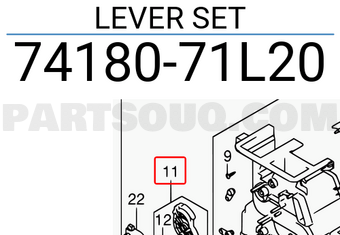 Suzuki 7418071L20 LEVER SET