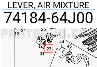 Suzuki 7418464J00 LEVER, AIR MIXTURE