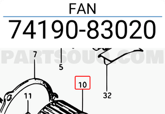 Suzuki 7419083020 FAN